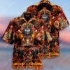 Firefighter First In Last Out All Over Print Hawaiian Shirt