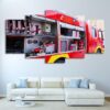 Firefigther Large - Automative 5 Panel Canvas Art Wall Decor