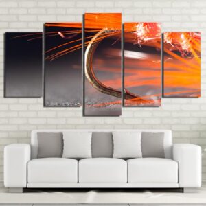 Fishing Hooks 1 - Fishing 5 Panel Canvas Art Wall Decor