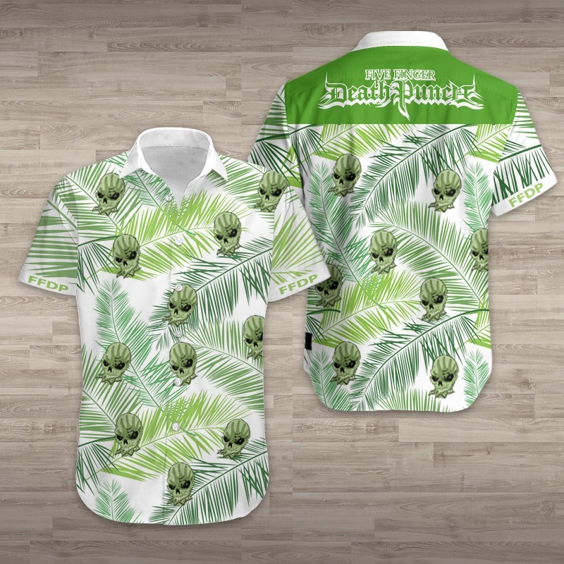 Five Finger Death Punch Hawaiian Shirt Summer Button Up Five Finger Death Punch Hawaiian Shirt Summer Button Up