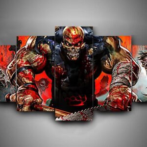 Five Finger Death Punch - Music 5 Panel Canvas Art Wall Decor