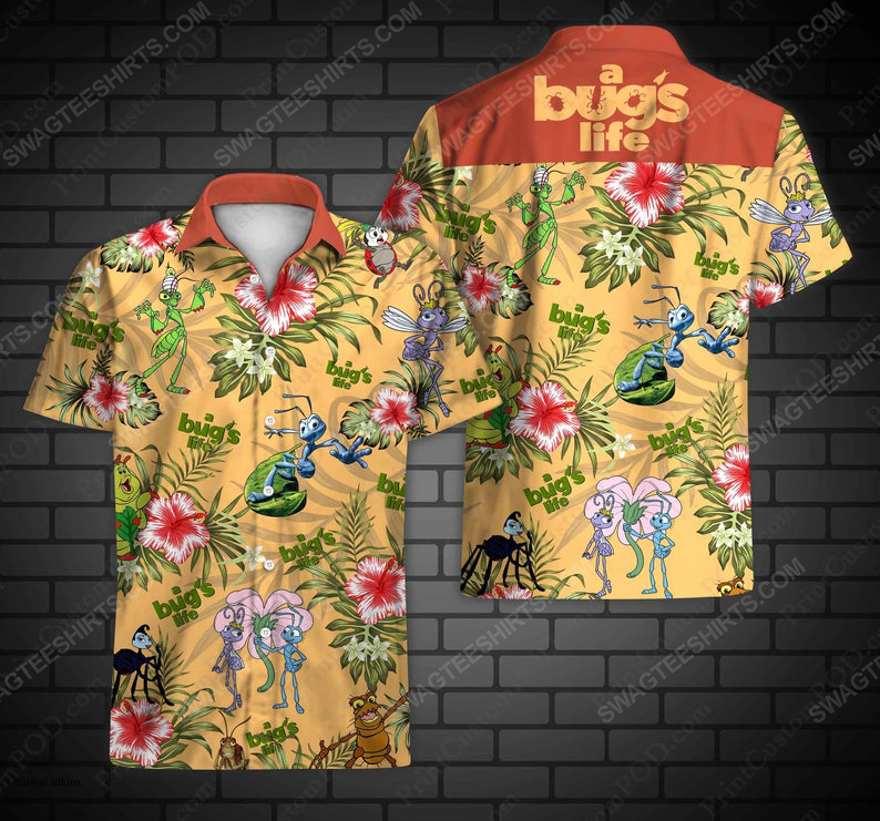 Floral A Bugs Life Disney Pixar Cartoon Hawaiian Shirt Floral A Bugs Life Disney Pixar Cartoon Hawaiian Shirt