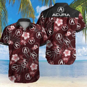 Floral Acura Car Summer Vacation Hawaiian Shirt