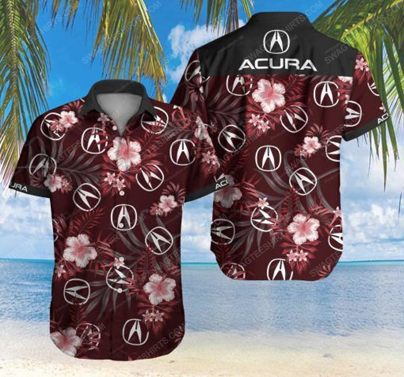 Floral Acura Car Summer Vacation Hawaiian Shirt Floral Acura Car Summer Vacation Hawaiian Shirt