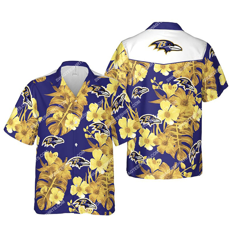 Floral Baltimore Ravens Nfl Summer Vacation Hawaiian Shirt Floral Baltimore Ravens Nfl Summer Vacation Hawaiian Shirt
