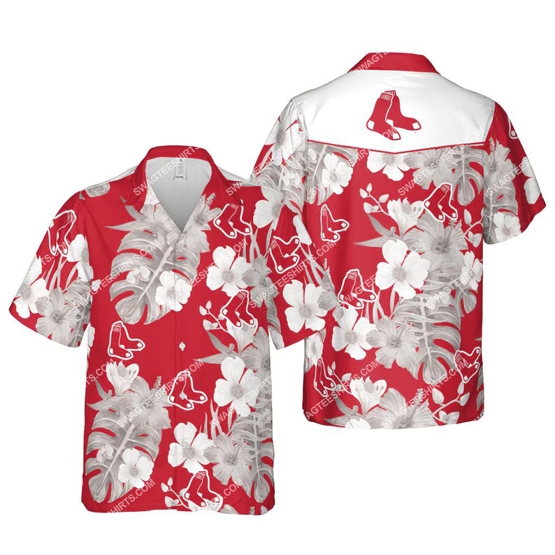 Floral Boston Red Sox Mlb Summer Vacation Hawaiian Shirt Floral Boston Red Sox Mlb Summer Vacation Hawaiian Shirt