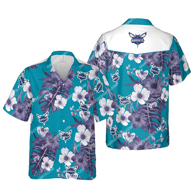 Floral Charlotte Hornets Nba Summer Vacation Hawaiian Shirt Floral Charlotte Hornets Nba Summer Vacation Hawaiian Shirt