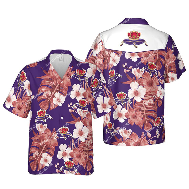 Floral Crown Royal Canadian Whisky Summer Vacation Hawaiian Shirt Floral Crown Royal Canadian Whisky Summer Vacation Hawaiian Shirt