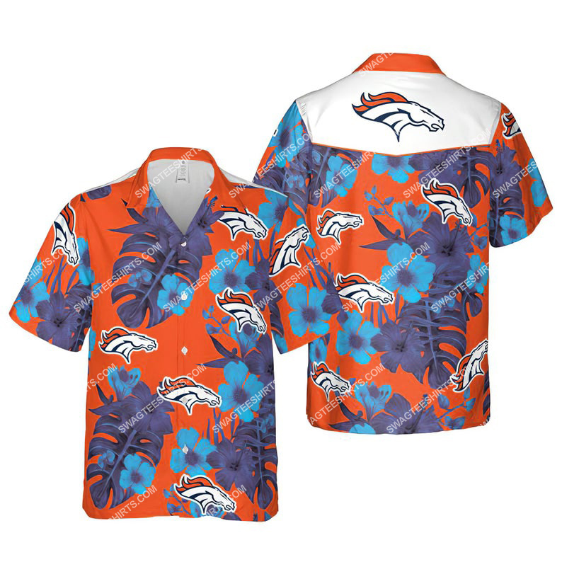 Floral Denver Broncos Nfl Summer Vacation Hawaiian Shirt Floral Denver Broncos Nfl Summer Vacation Hawaiian Shirt
