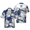 Floral Detroit Tigers Mlb Summer Vacation Hawaiian Shirt