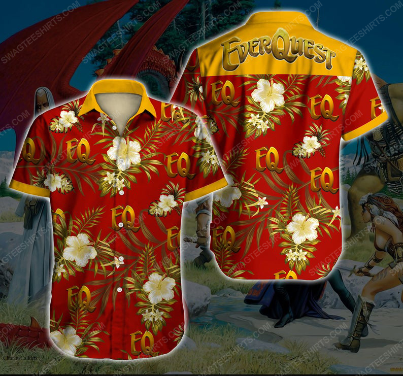 Floral Everquest Game Gaming Summer Vacation Hawaiian Shirt Floral Everquest Game Gaming Summer Vacation Hawaiian Shirt