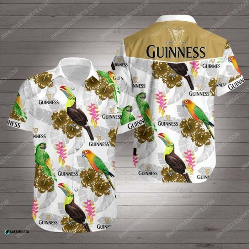 Floral Guinness Beer Summer Vacation Hawaiian Shirt Floral Guinness Beer Summer Vacation Hawaiian Shirt