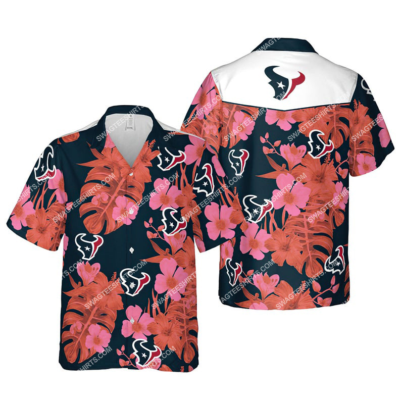 Floral Houston Texans Nfl Summer Vacation Hawaiian Shirt Floral Houston Texans Nfl Summer Vacation Hawaiian Shirt