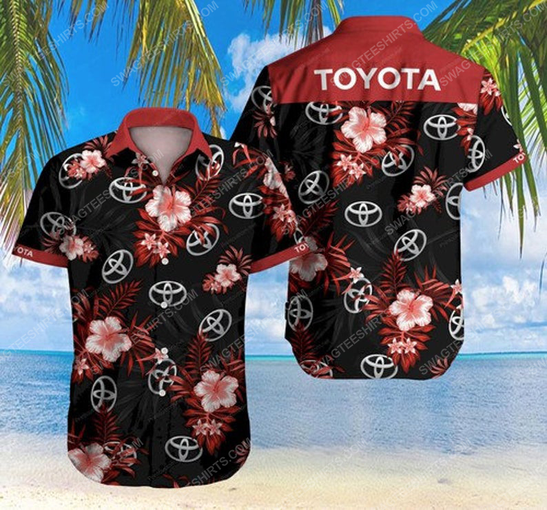 Floral Toyota Car Summer Vacation Hawaiian Shirt Floral Toyota Car Summer Vacation Hawaiian Shirt