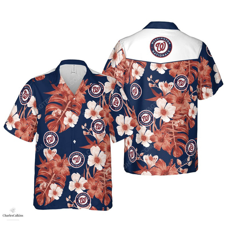 Floral Washington Nationals Sports Mlb Hawaiian Shirt Floral Washington Nationals Sports Mlb Hawaiian Shirt