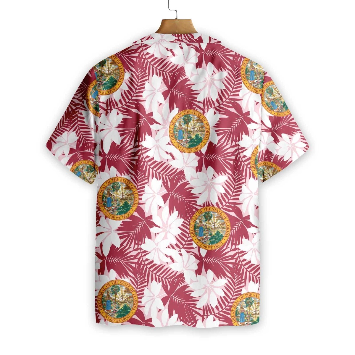 Florida Flag Seamless Pattern Usa Hawaiian Shirt Florida Flag Seamless Pattern Usa Hawaiian Shirt