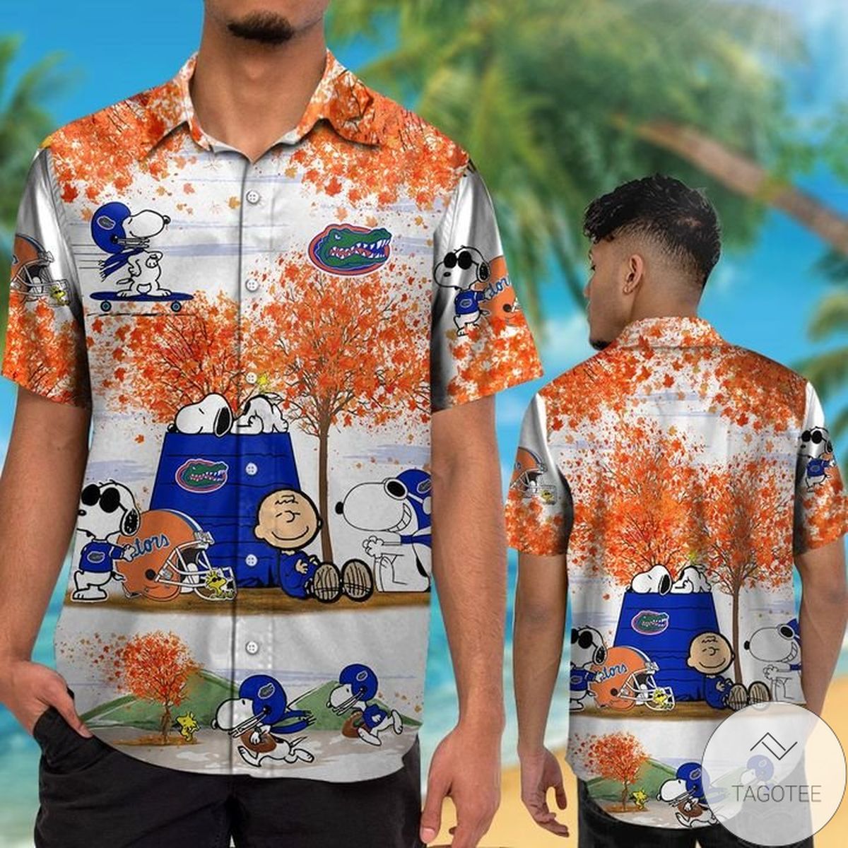 Florida Gators Snoopy Autumn Hawaiian Shirt Florida Gators Snoopy Autumn Hawaiian Shirt