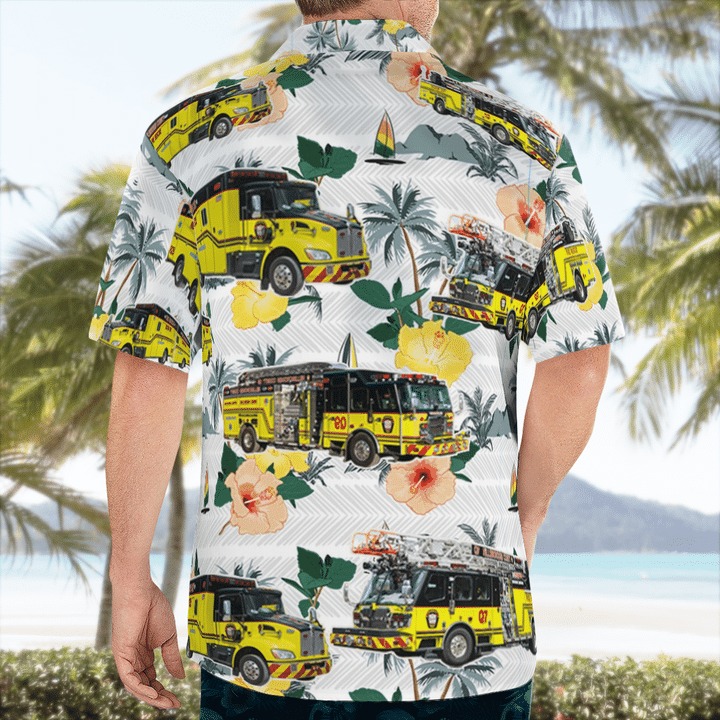 Florida Hillsborough County Fire Department Hawaiian Shirt Florida Hillsborough County Fire Department Hawaiian Shirt