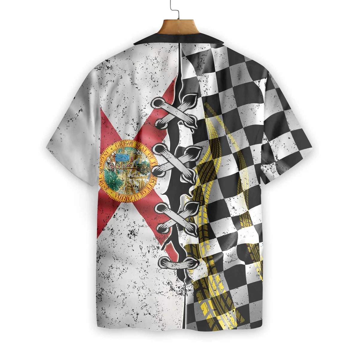 Florida Racing Flag Hawaiian Shirt Florida Racing Flag Hawaiian Shirt