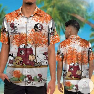 Florida State Seminoles Snoopy Autumn Hawaiian Shirt