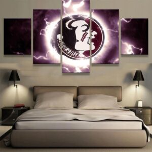 Florida State Seminoles Sports Team - Sport 5 Panel Canvas Art Wall Decor