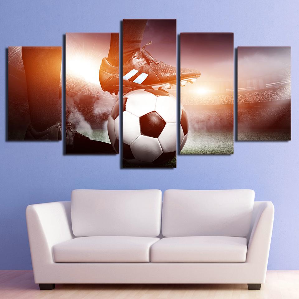 Football Game - Sport 5 Panel Canvas Art Wall Decor Football Game - Sport 5 Panel Canvas Art Wall Decor