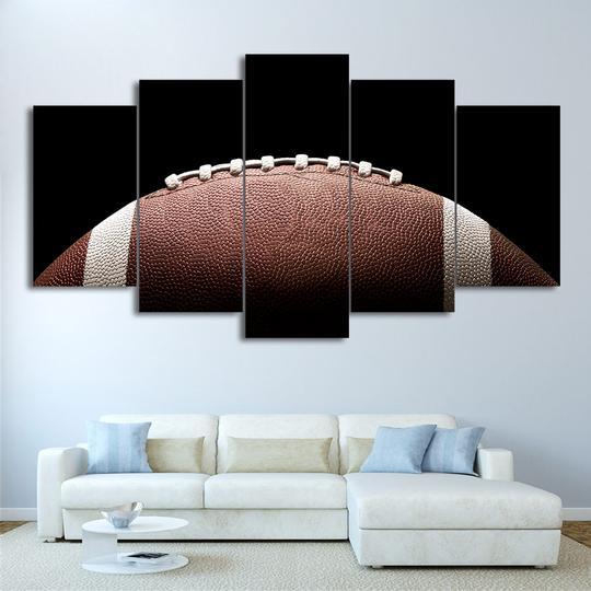 Football Pigskin - Sport 5 Panel Canvas Art Wall Decor Football Pigskin - Sport 5 Panel Canvas Art Wall Decor
