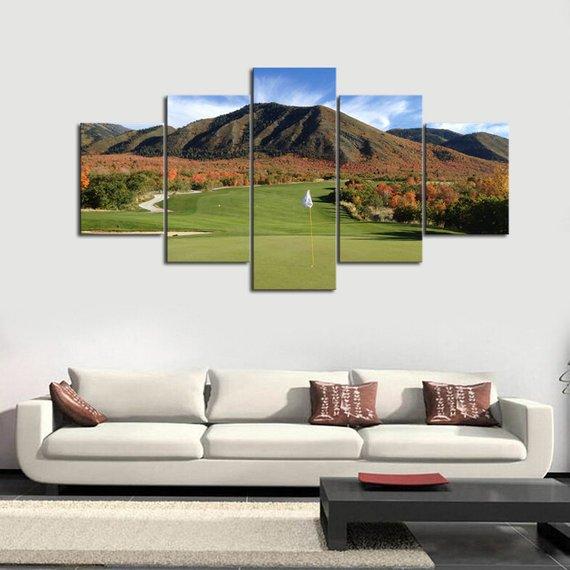 Foothills Course - Sport 5 Panel Canvas Art Wall Decor Foothills Course - Sport 5 Panel Canvas Art Wall Decor