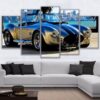 Ford Ac Cobra Sports Car - Automative 5 Panel Canvas Art Wall Decor