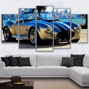 Ford Ac Cobra Sports Car - Automative 5 Panel Canvas Art Wall Decor