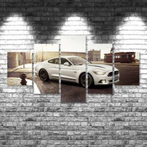 Ford Mustang Gt 01 - Automative 5 Panel Canvas Art Wall Decor