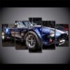 Ford Shelby Cobra Car - Automative 5 Panel Canvas Art Wall Decor