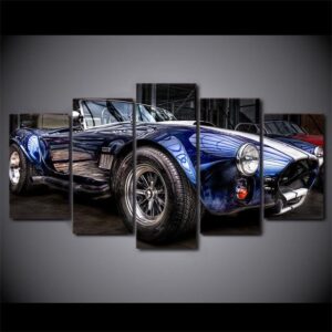 Ford Shelby Cobra Car - Automative 5 Panel Canvas Art Wall Decor