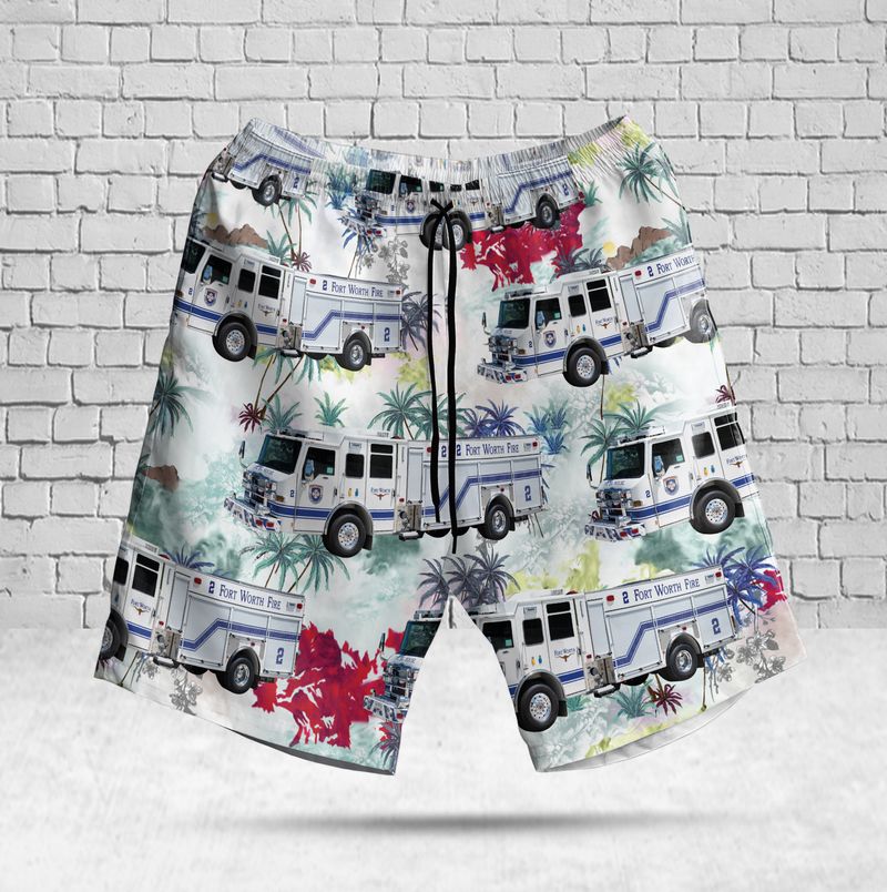 Fort Worth Fire Department Hawaiian Shirt Fort Worth Fire Department Hawaiian Shirt