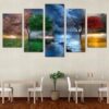 Four Seasons 01 - Nature 5 Panel Canvas Art Wall Decor