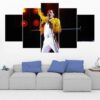 Freddie Mercury - Queen - Music 5 Panel Canvas Art Wall Decor