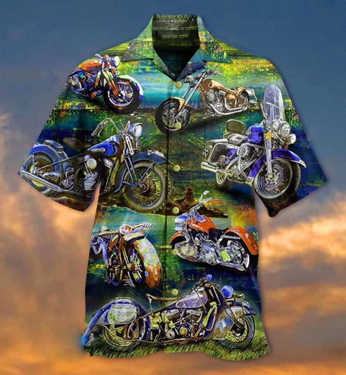 Freedom Is A Full Tank Motorcycle Short Sleeve Hawaiian Shirt Freedom Is A Full Tank Motorcycle Short Sleeve Hawaiian Shirt