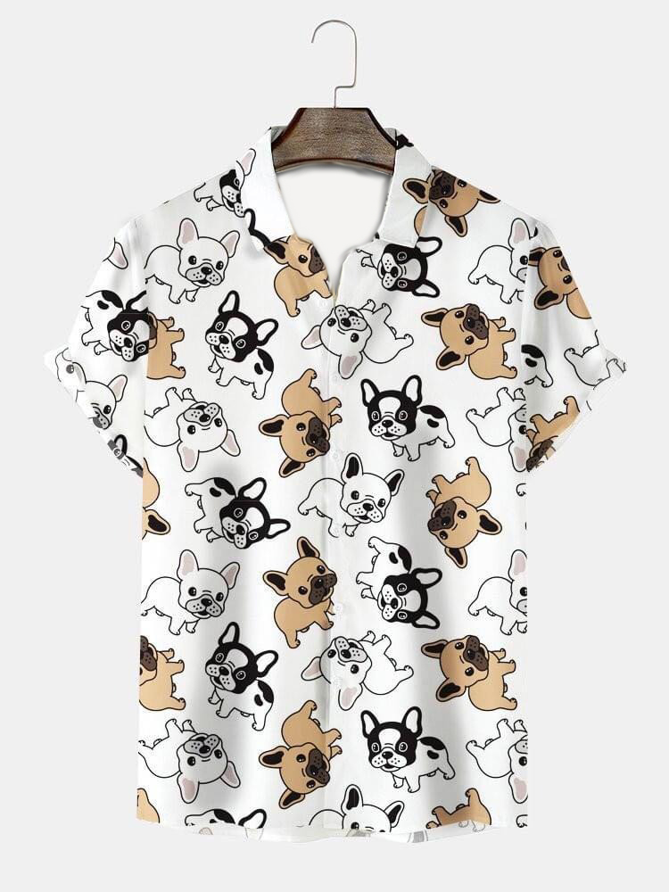 French Bulldog Frenchie Hawaiian Shirt French Bulldog Frenchie Hawaiian Shirt