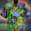 Frog Hippie Hawaiian Shirt