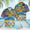 Frogs And Magic Mushrooms Hawaiian Shirt Summer Button Up