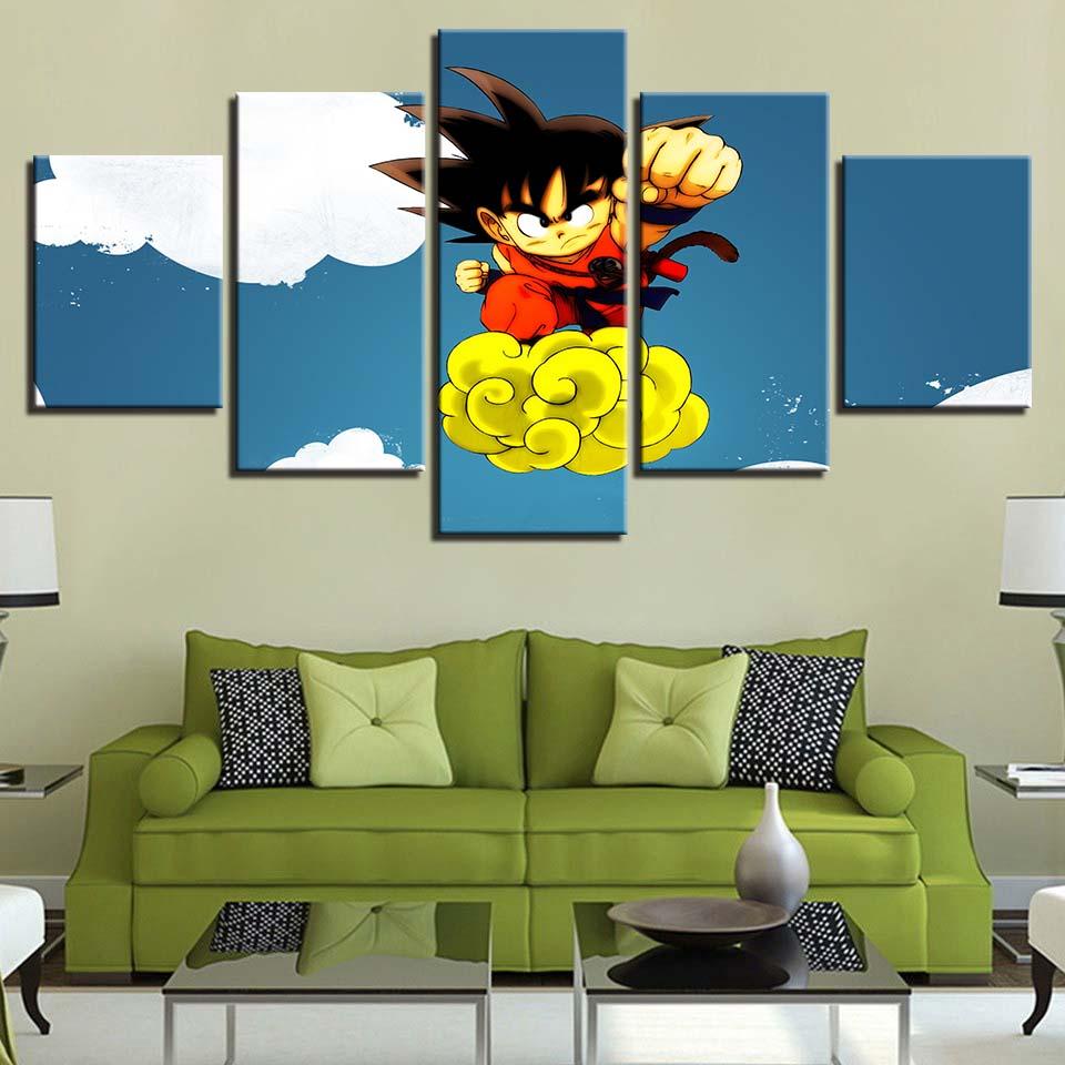 GOKU Cute 01 - Anime 5 Panel Canvas Art Wall Decor GOKU Cute 01 - Anime 5 Panel Canvas Art Wall Decor