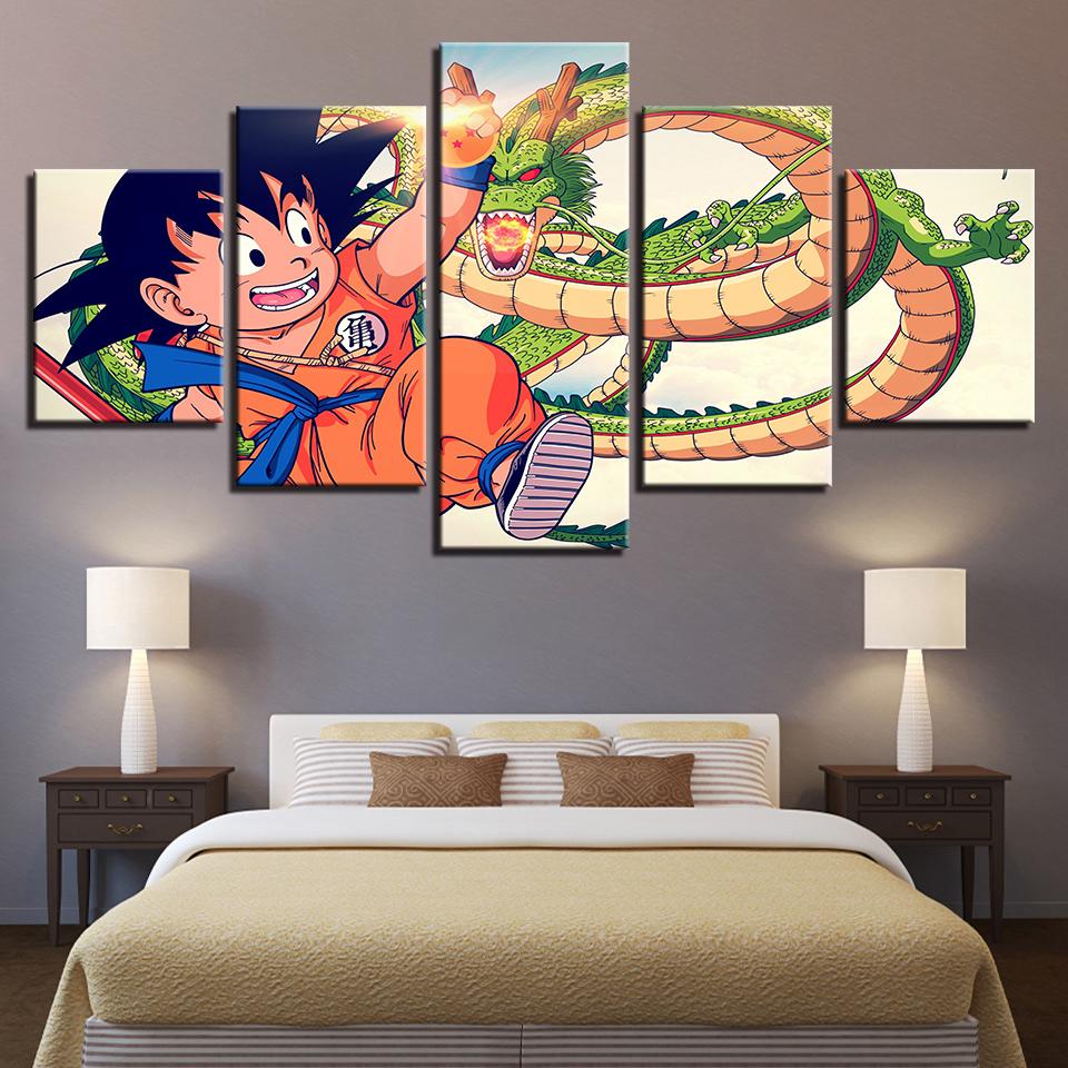 GOKU Cute - Anime 5 Panel Canvas Art Wall Decor GOKU Cute - Anime 5 Panel Canvas Art Wall Decor