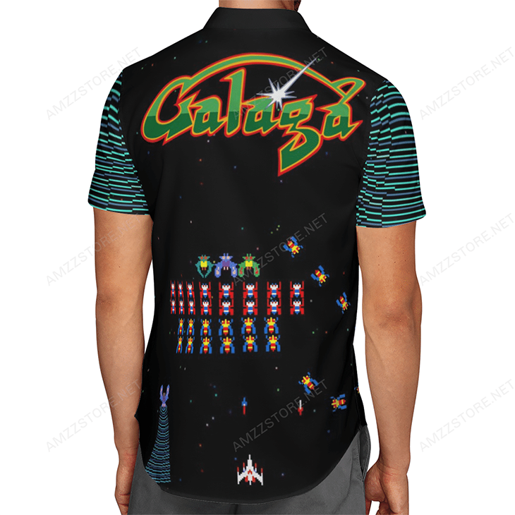 Galaga Game Hawaiian Shirt Galaga Game Hawaiian Shirt