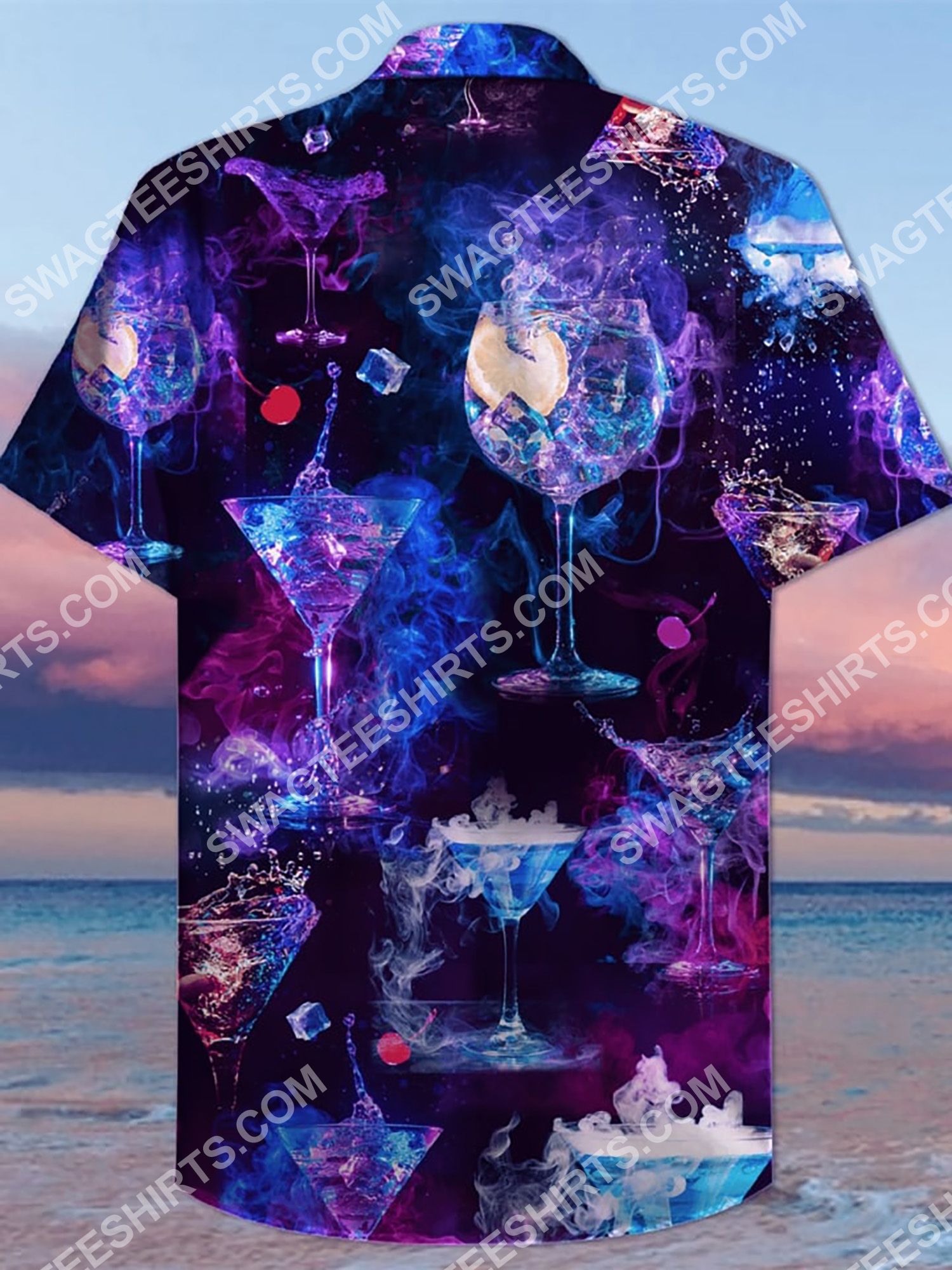 Galaxy Cocktail All Over Printing Hawaiian Shirt Galaxy Cocktail All Over Printing Hawaiian Shirt