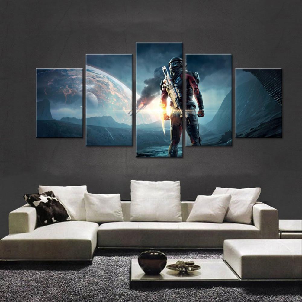 Game Mass Effect Andromeda - Gaming 5 Panel Canvas Art Wall Decor Game Mass Effect Andromeda - Gaming 5 Panel Canvas Art Wall Decor