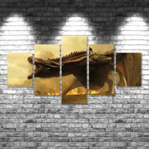 Game Of Thrones 08 - Movie 5 Panel Canvas Art Wall Decor