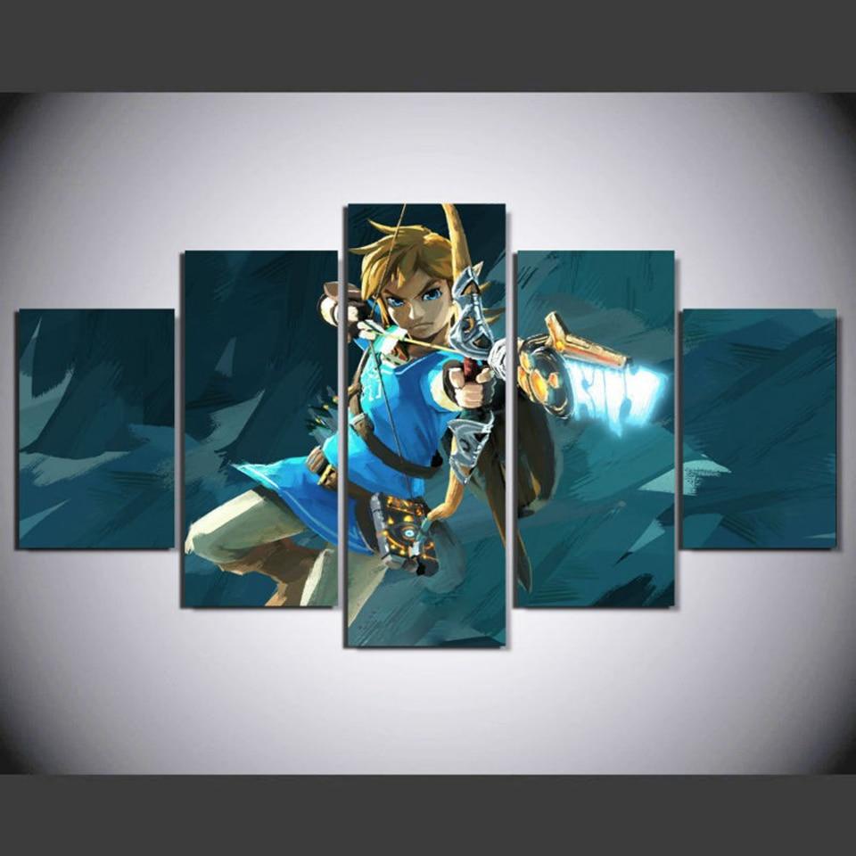 Game The Legend Of Zelda 23 - Gaming 5 Panel Canvas Art Wall Decor Game The Legend Of Zelda 23 - Gaming 5 Panel Canvas Art Wall Decor