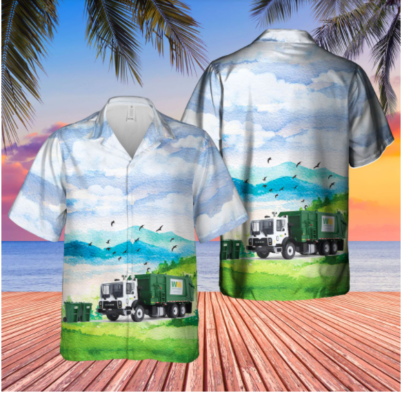 Garbage Trucks Hawaiian Shirt Garbage Trucks Hawaiian Shirt