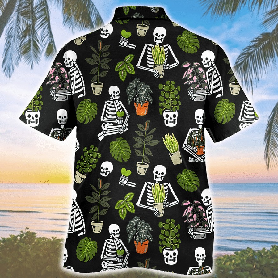 Gardener Skull Pattern Hawaiian Shirt Gardener Skull Pattern Hawaiian Shirt