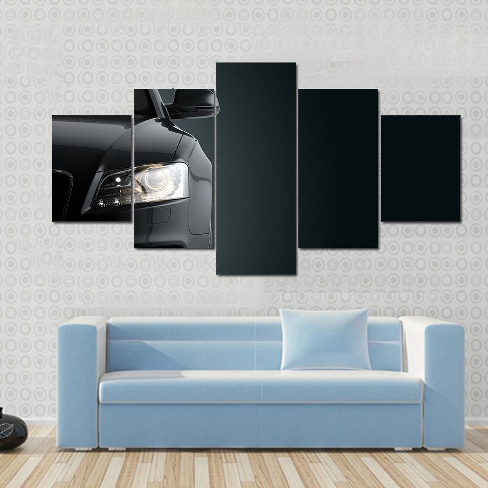 Generic Luxury Detail Black Sports Car - Automative 5 Panel Canvas Art Wall Decor Generic Luxury Detail Black Sports Car - Automative 5 Panel Canvas Art Wall Decor
